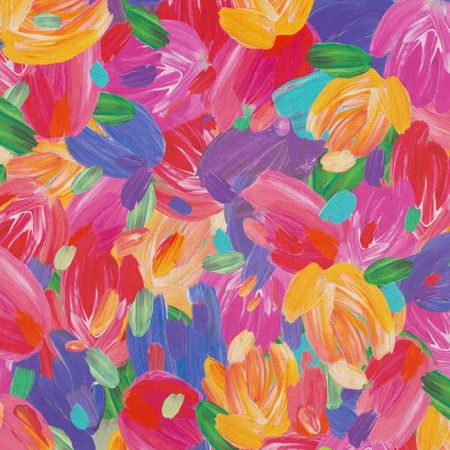Digitale Printstof 309  Tulip Colourful Art 