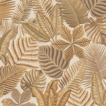 Digitale Printstof 327 Leaf Embroidery