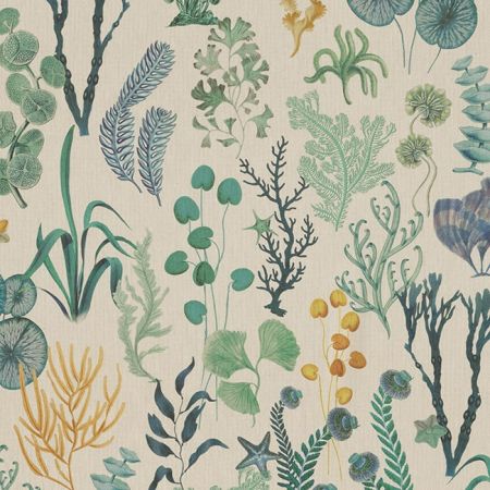 Digitale Printstof 292 UNDERWATER SEA PLANTS
