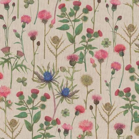 Digitale Printstof 300 Scottish Thistle Field