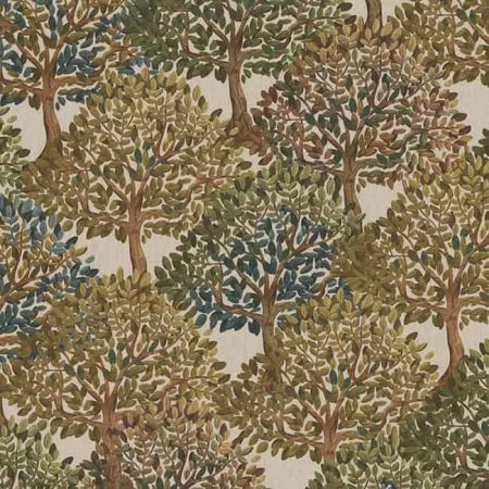 Linnenlook Printstof 425 Trees Art Craft