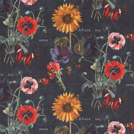 Velvet Printstof 048