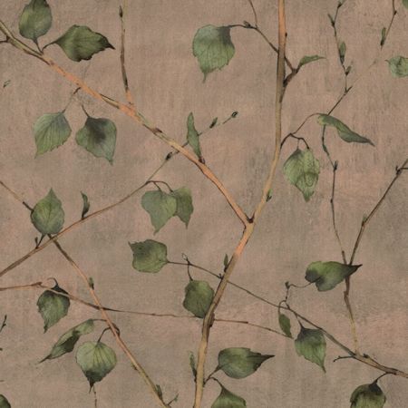 Velvet Printstof 084 Leaf Branch Serene