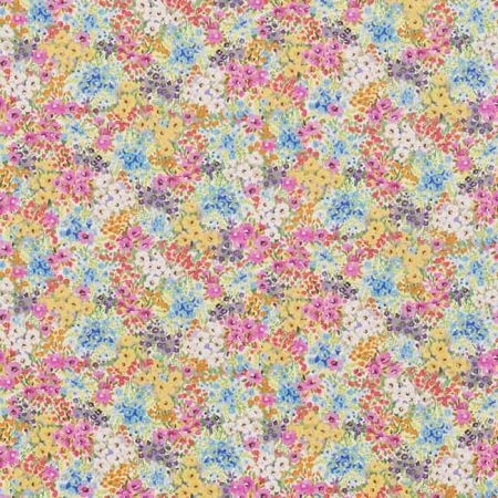 Pop Deco 006 kateen stof met bloemen
