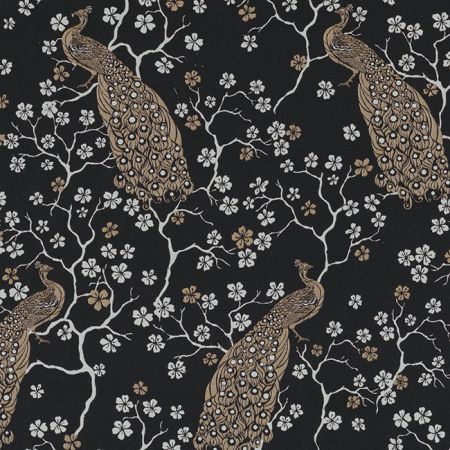 Jacquardstof Peacock Flower Luxury