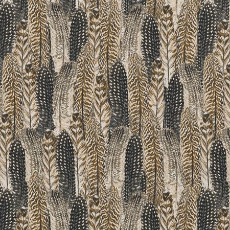 Jacquardstof Feather Chic Camouflage