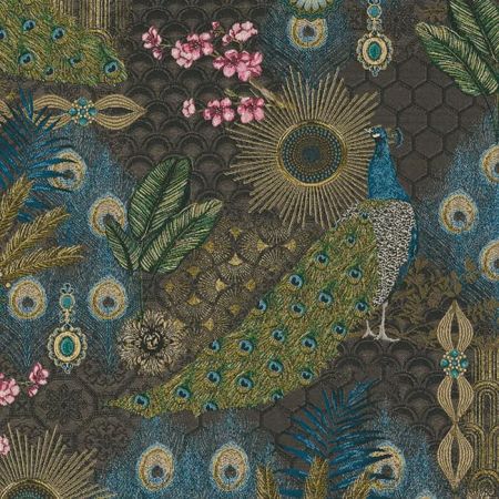 Jacquardstof Peacock Extravagant