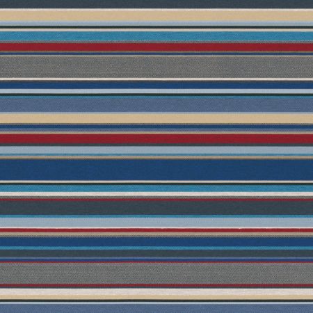 Jacquardstof Lounge Strepen Blauw