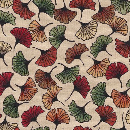 Gobelin 010 stof met ginkgo blad ginkgostof Gobelin Falling Ginkgo Leaf 