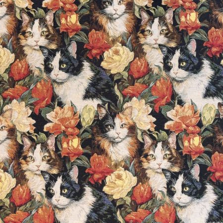 Gobelin 250 Cat Cosy Floral