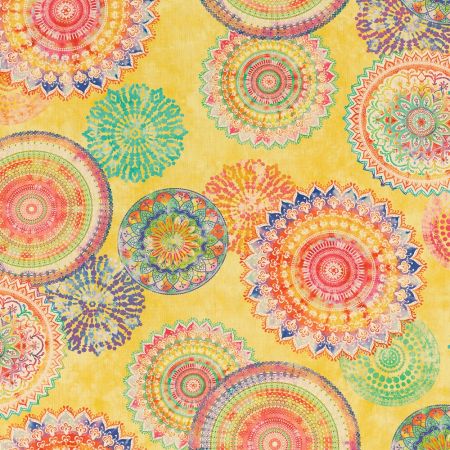 Digitale Dralonprint 02 stof met mandala