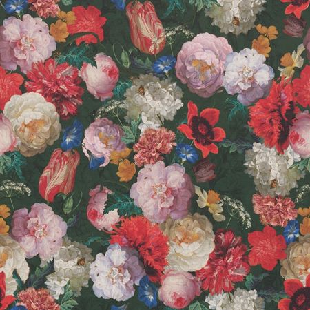 Digitale Dralonprint 18 stof met bloemen