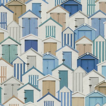 Digitale Dralonprint 27 Happy Beach Cabin