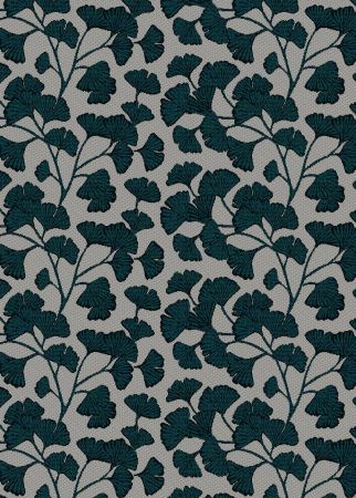 ADONIS Emeraude stof met ginkgo