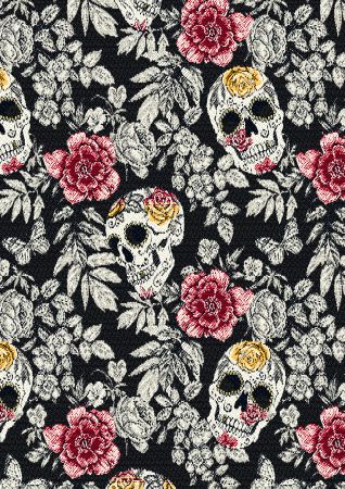 jacquardstof Bellisima Noir