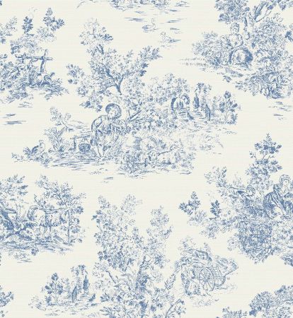 Jacquardstof Colline Bleu