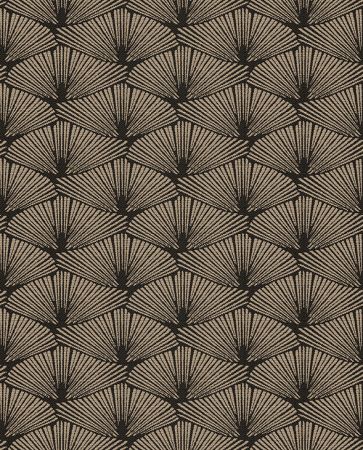 jacquardstof COREA noir platine