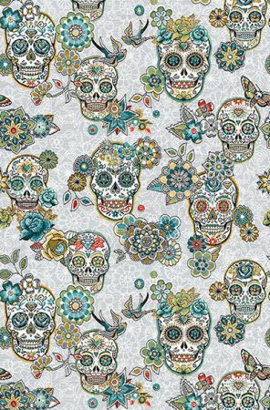 jacquardstof Cristobal Turquoise