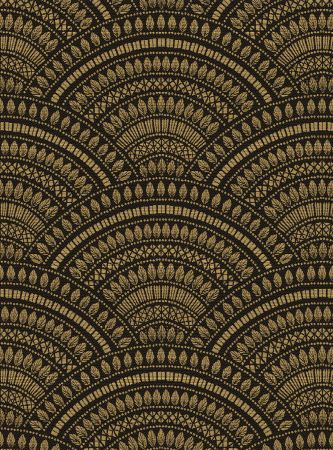jacquardstof Tympan Or Noir