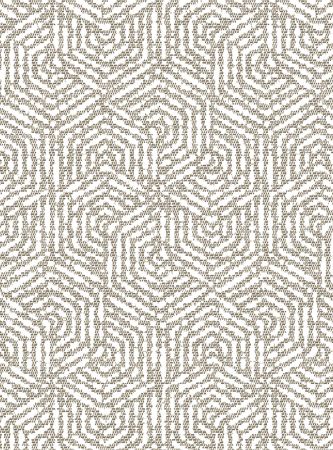 jacquardstof HEXAGONE lin