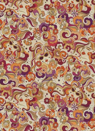 jacquardstof MARYBEL FUCHSIA