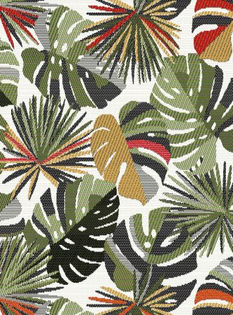 jacquardstof Leaves
