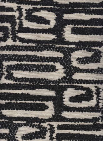 Pintado Maze Pintado Maze boucle meubelstof zwart-witte meubelstof stof met doolhof motief