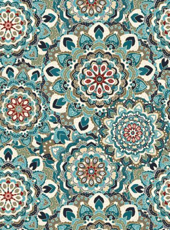 jacquardstof Splendid Blue