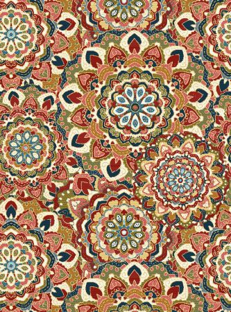 jacquardstof Splendid Red