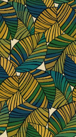 Jacquardstof Zambie Emeraude