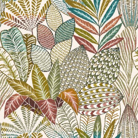 Jacquardstof Egypte Blanc