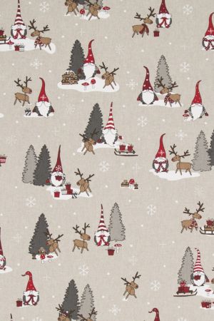 Linnenlook Kerststof 018 Santa Tomte Story