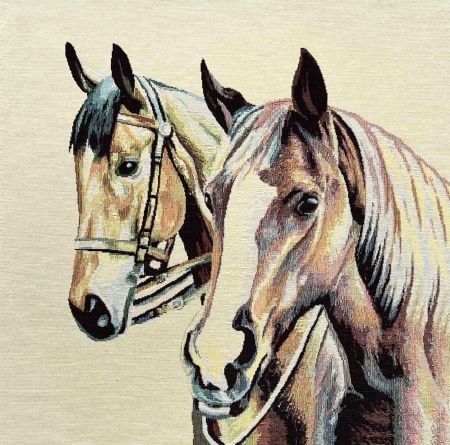 Gobelin Kussenpanel Caballos