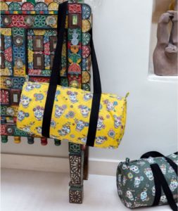 Carolina digitale printstof doodshoofd voorbeeld