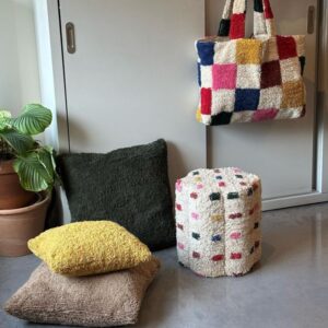 Mout Mout hoogpolige stof voor kussens, poefjes of tassen