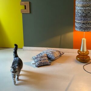 jacquardstof Waku Peanut meubelstof gordijnstof decoratiestof stof dierenprint