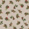 linnenlook kerststof 049 stof met kerstgroen decoratiestof gordijnstof printstof 1-104530-1774-540