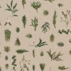 linnenlook Mistletoe stof met wintergroen decoratiestof 1-104530-1777-530