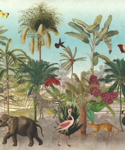 botanic world stofpanel wandkleed decoratiestof gordijnstof printstof 1.151030.13-1347-525