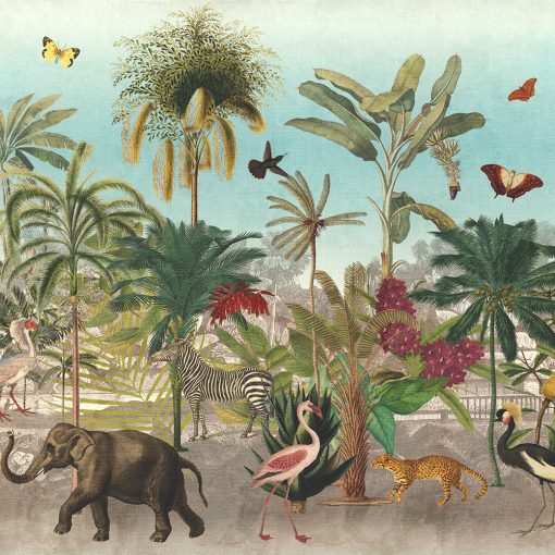 botanic world stofpanel wandkleed decoratiestof gordijnstof printstof 1.151030.13-1347-525