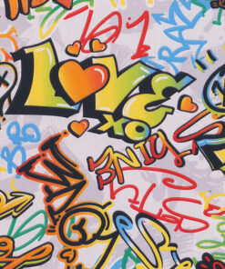 printstof Graffiti Street Art stof met graffiti gordijnstof decoratiestof printstof Pop Art Woman stof met vrouwen gordijnstof decoratiestof 1.102530.1205.655