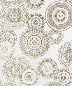 linnenlook Mandala Chique stof met mandala gordijnstof decoratiestof 1.102532.1033.706