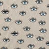 linnenlook Blue eyes stof met ogen gordijnstof decoratiestof 1.104530.1709.495