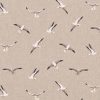 linnenlook Seagulls stof met meeuwen decoratiestof 1.104530.1804.650
