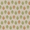 linnenlook Scandi Brown stof met blaadjes decoratiestof gordijnstof meubelstof printstof stof met bladeren, 1.104530.1851.535