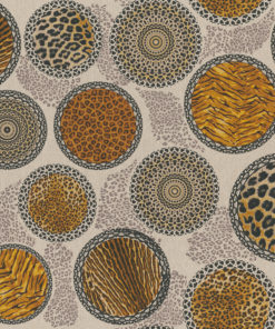 linnenlook Animalprint stof met dierenprint decoratiestof gordijnstof meubelstof printstof stof met panterprint, 1.104530.1855.590