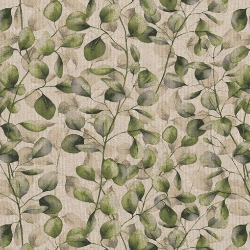 linnenlook Poplar Leaves stof met populierenblad gordijnstof decoratiestof 1.104530.2064.525