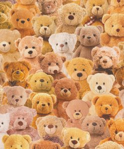 Digitale Printstof 084 Teddy Bear stof met teddyberen decoratiestof gordijnstof meubelstof katoen 1.151030.1368.180