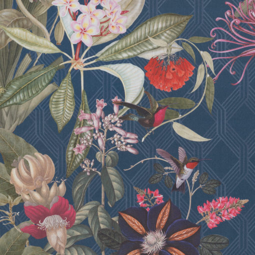 katoenen jungle stof met vogels en bloemen katoenen decoratiestof gordijnstof meubelstof, 1.151030.1377.465