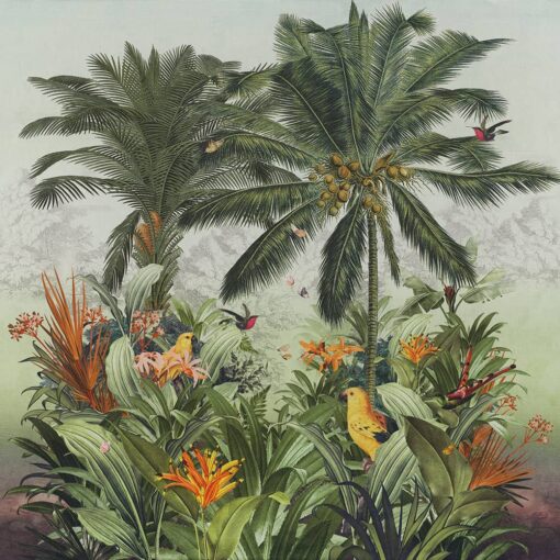 digitale printstof 007 Garden of Eden stofpanel wandkleed decoratiestof gordijnstof printstof 1.151030.1393.655